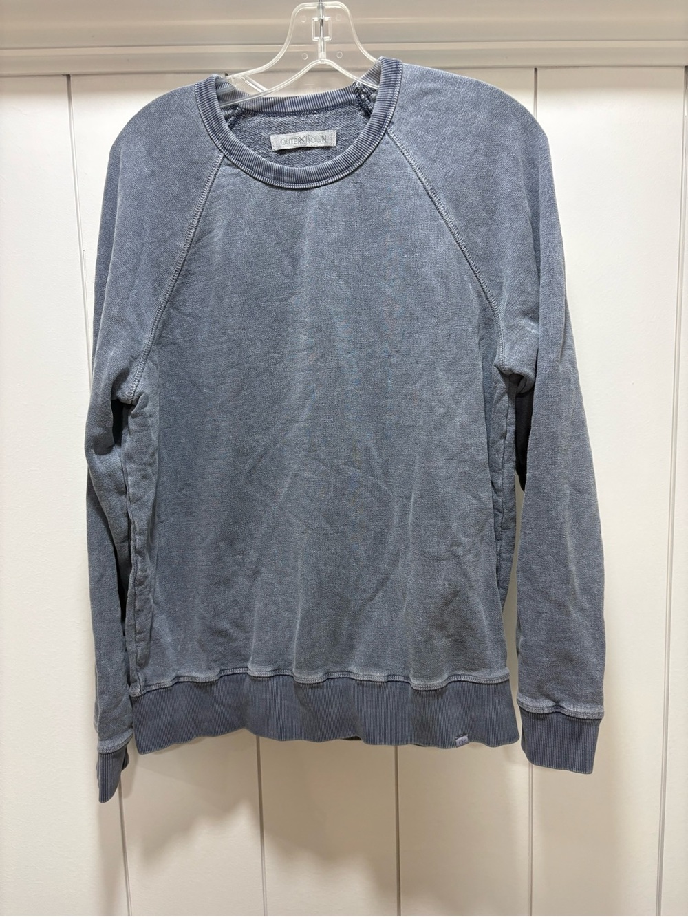 Outerknown Sur Sweatshirt Admiral Blue Size Medium Crew Neck